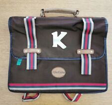 Cartable d'écolier école à lanières épaule KICKERS marron vintage années 80 