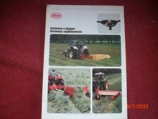 BROCHURE  PUBLICITAIRE  FAUCHEUSES   DISQUES + CONDITIONNEUSE  VICON