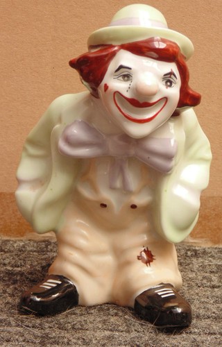 Superbe ancien statue clown - ancien,