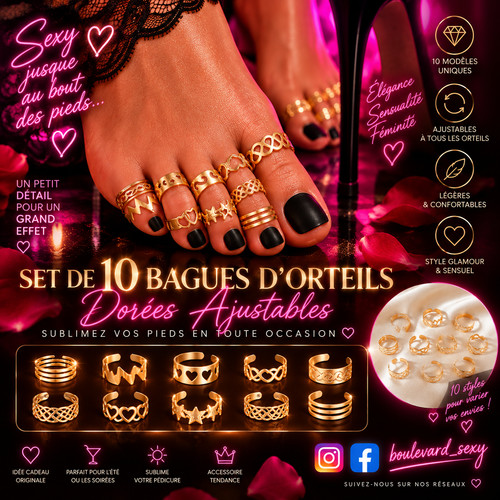 Set 10 bagues - de,