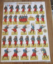 PLANCHE SOLDATS A DECOUPER