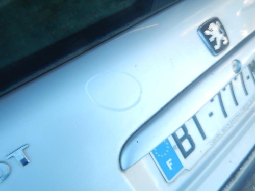 Malle hayon arriere - arriere, peugeot