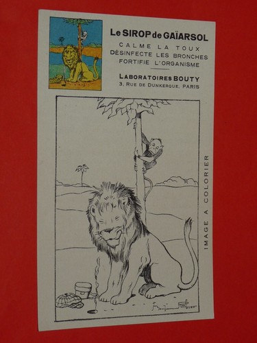 Chromo 1930 sirop gaïarsol - 1930,