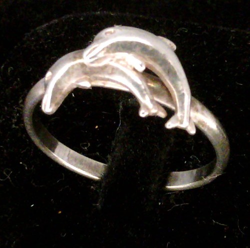 Bague argent dauphins 2 - dauphins,