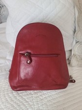 SAC A DOS DE VILLE CUIR ROUGE