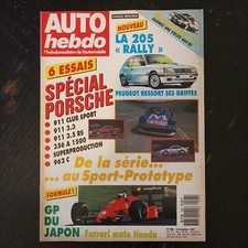 AUTO HEBDO 598 PORSCHE 911 CARRERA 3.5 RS 356 A 1500 GS 911 CLUB SPORT 962 c pdk