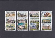 FRANCE 2012 CHATEAUX ET DEMEURES II SERIE COMPLETE DE 12 TIMBRES OBLITERE