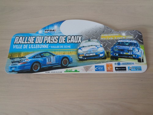 Plaque rallye pays - plaque, du