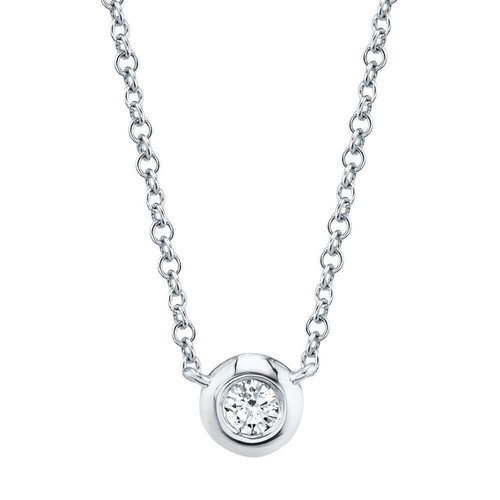 14k blanc diamants biseau - blanc,