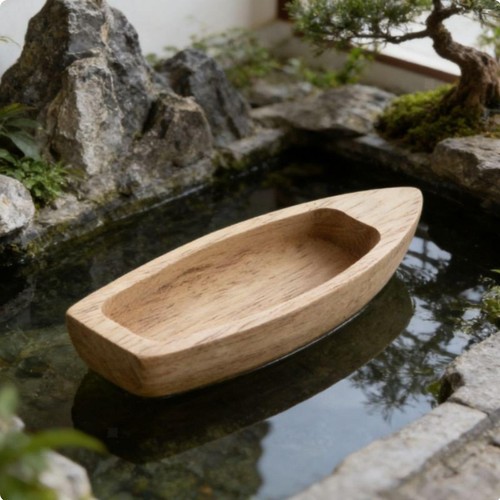 Bateau bois fait - en,
