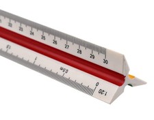 Règle en plastique graduée triangulaire règle d'échelle de 30 cm échelle tria...