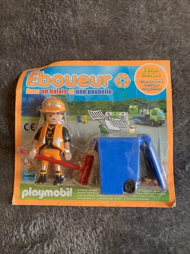 Personnage éboueur playmobil - Éboueur,