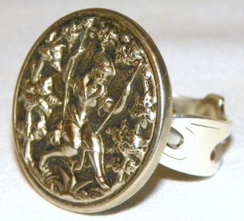 Bague bouton ancien - bouton, de