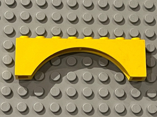 Lego yellow arch 1x8x2 ref - 1x8x2,