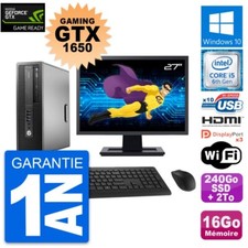 PC HP 800 G2 SFF Ecran 27"