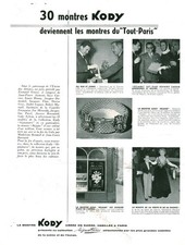 Publicité ancienne montre