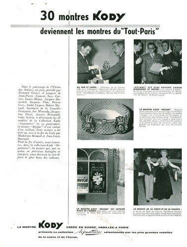 Publicité ancienne montre