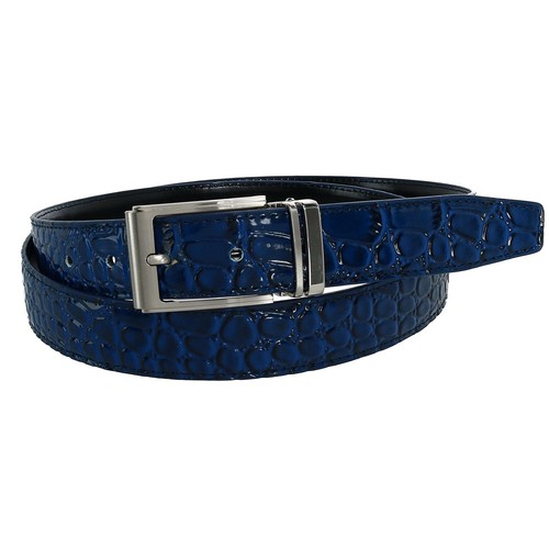 Ceinture cuir imprimé - cuir,