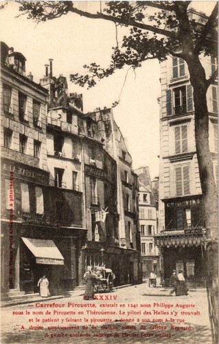 Cpa paris carrefour - ak,