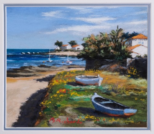 Pastel paysage noirmoutier - pastel,