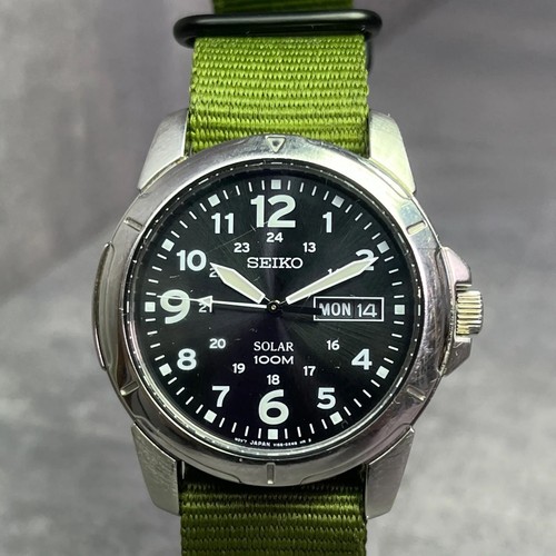 Montre militaire solaire - , seiko