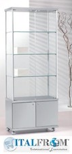 Vitrine verre h183x93x39 cm - verre,