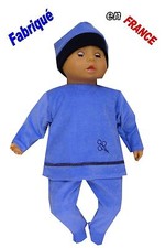 Ensemble pyjama NEUF pour Bébé Corolle 30-36-42 cms Ref.bleu