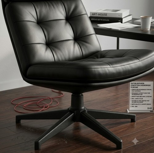Superbe fauteuil cuir ikea - superbe,