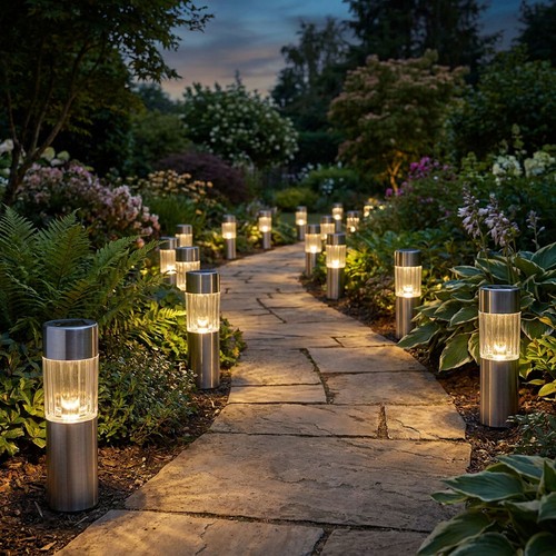 16er set led inox sur - set, pied