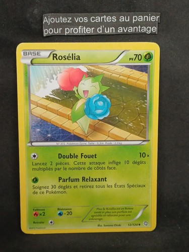 Carte pokémon roselia 124 - carte,