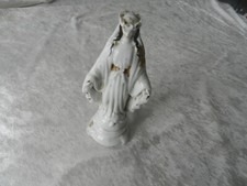 Art religieux statuette globe de mariée Vierge en porcelaine de Paris