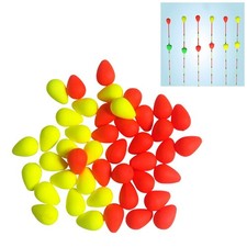 10/50/100 pièces flotteur pointe arrière flotteurs de pêche boule haricots ac