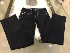 MAGNIFIQUE jean femme slim straight GUESS BLEU BRUT TAILLE  24 XS VALEUR 100€