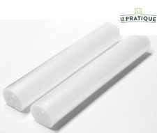 Lot 2 rouleaux gaufrés aliment mis sous vide 30 x 600 cm LE PRATIQUE