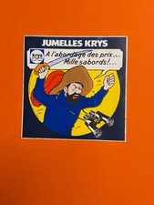 HERGE LOT 2 AUTOCOLLANTS  TINTIN CAPITAINE HADDOCK KRYS ETAT NEUF