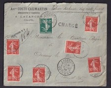 Enveloppe en valeur déclarée de LACANCHE COTE D'OR