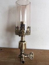 lampe à gaz ancienne Laiton