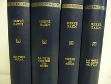 4 Livres HERVE BAZIN par Pierre De Tartas éditions ROMBALDI 