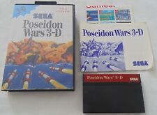 poseidon wars 3-d authentique version originale sega master system complet