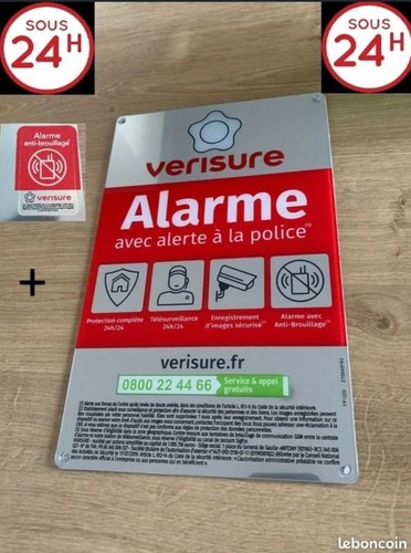 Plaque dissuasive verisure - 🚨plaque,