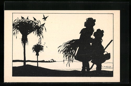 Carte postale artiste carus - postale, d'artiste