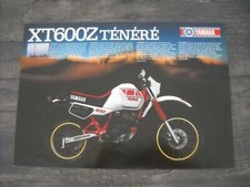 CATALOGUE BROCHURE MOTOS YAMAHA XT600Z TENERE