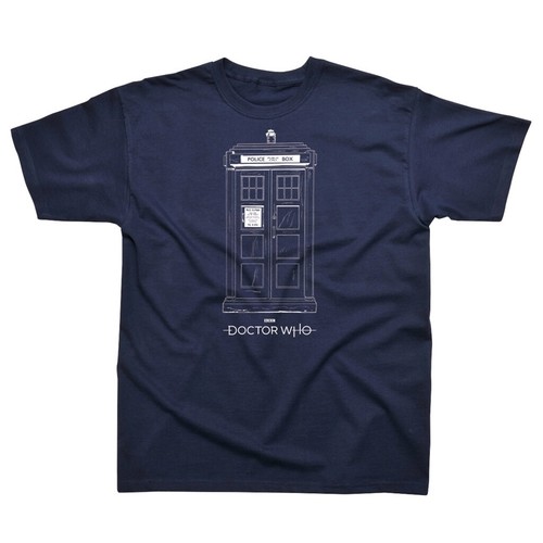 Doctor who tardis - doctor, (bleu)
