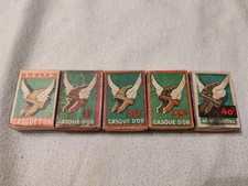 5 Ancienne Boîtes D'allumettes Vides CASQUE D'OR Boîte D'allumette Seita