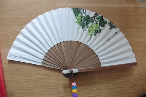 Eventail asiatique bois de - en,