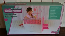 Lit de poupée ENSEMBLE DE LIT avec ARMOIRES et MOBILE DE MUSIQUE, neuf, embal...