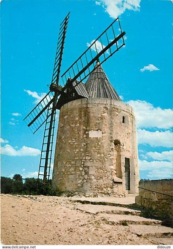 Carte postale moulin - postale,