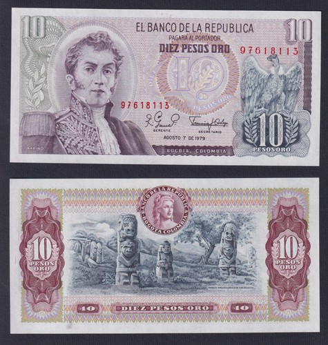 Billet banque colombie - colombie, 10
