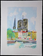 Lithographie maurice utrillo - lithographie,