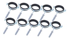 Aqbau Set 10x Colliers de Tube Pinces Fixation à Fermeture Rapide